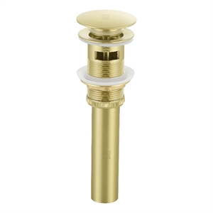 Elegant Kitchen And Bath Pop-Up Bathroom Sink Drain With Overflow Brushed Gold