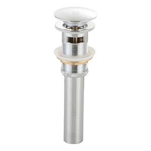 Elegant Kitchen And Bath Pop-Up Bathroom Sink Drain With Overflow Polishe Chrome