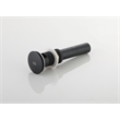 Elegant Kitchen And Bath Pop-Up Bathroom Sink Drain With Overflow In Matte Black