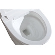 Elegant Kitchen And Bath Smart Round Bidet Toilet In Glossy White
