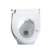 Elegant Kitchen And Bath Smart Round Bidet Toilet In Glossy White