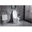 Elegant Kitchen And Bath Smart Round Bidet Toilet In Glossy White