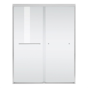 Elegant Kitchen And Bath Semi-Frameless Shower Door 60 X 72 In Polished Chrome