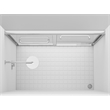 Elegant Kitchen And Bath Semi-Frameless Shower Door 60 X 72 In Matte Black