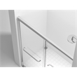 Elegant Kitchen And Bath Semi-Frameless Shower Door 60 X 72 In Matte Black