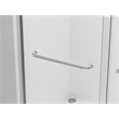 Elegant Kitchen And Bath Semi-Frameless Shower Door 60 X 72 In Matte Black