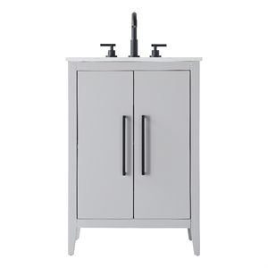 Elegant Kitchen And Bath 24&quot Single Bathroom Vanity In Grey