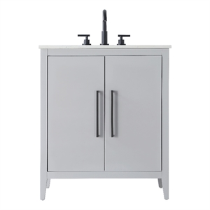 Elegant Kitchen And Bath 30&quot Single Bathroom Vanity In Grey