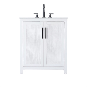 Elegant Kitchen And Bath 30&quot Single Bathroom Vanity In White