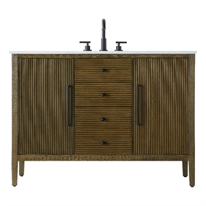 Elegant Kitchen And Bath 48&quot Single Bathroom Vanity In Hazel Oak