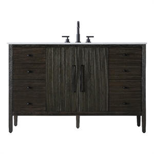Elegant Kitchen And Bath 54&quot Single Bathroom Vanity&quotocolate Oak