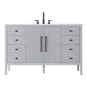 Elegant Kitchen And Bath 54&quot Single Bathroom Vanity In Grey