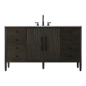 Elegant Kitchen And Bath 60&quot Single Bathroom Vanity&quotocolate Oak