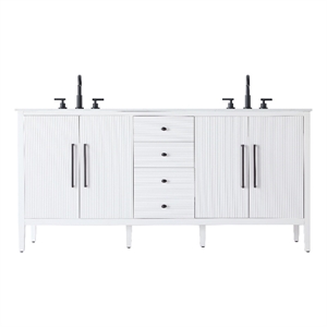 Elegant Kitchen And Bath 72&quot Double Bathroom Vanity In White