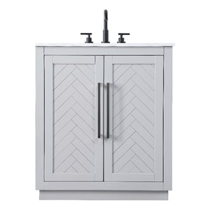 Elegant Kitchen And Bath 30&quot Single Bathroom Vanity In Grey