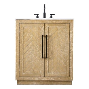 Elegant Kitchen And Bath 30&quot Single Bathroom Vanity In Linen Oak