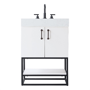 Elegant Kitchen And Bath 24&quot Single Bathroom Vanity In White