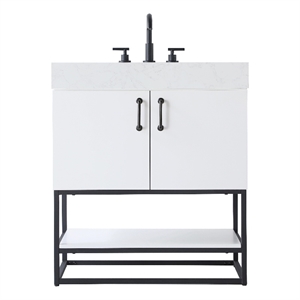 Elegant Kitchen And Bath 30&quot Single Bathroom Vanity In White