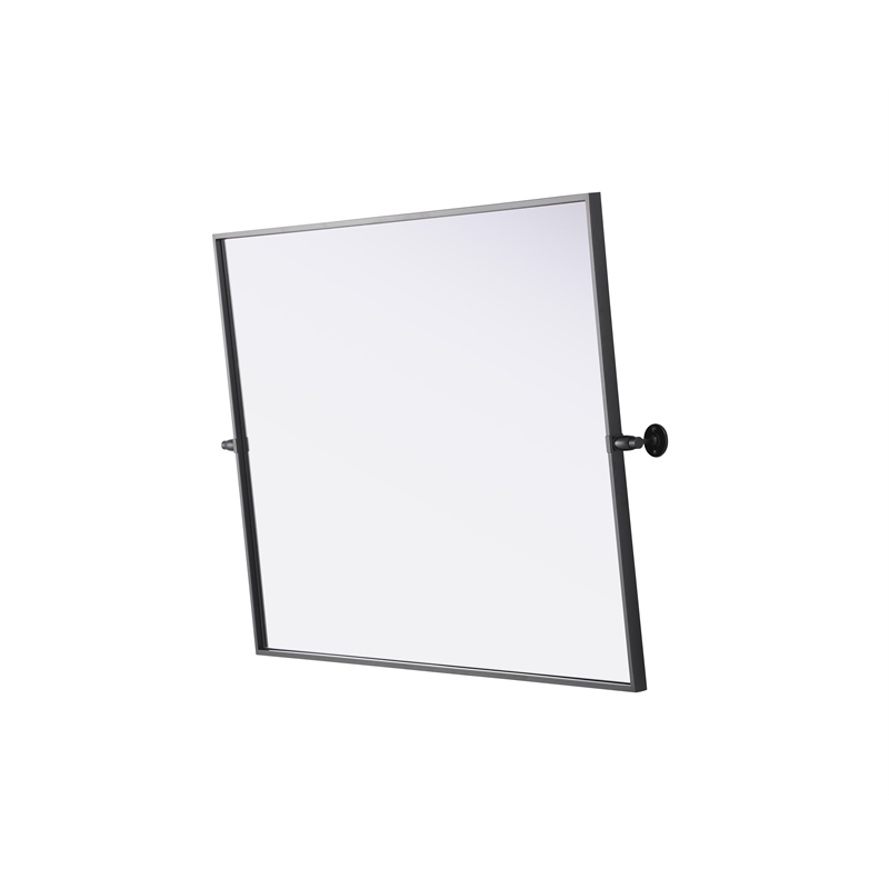 Elegant Kitchen And Bath Amoura 40X30 Pivot Mirror in Black