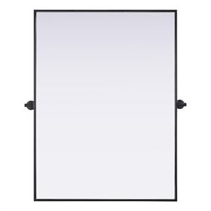 Elegant Kitchen And Bath Amoura 40X30 Pivot Mirror in Black