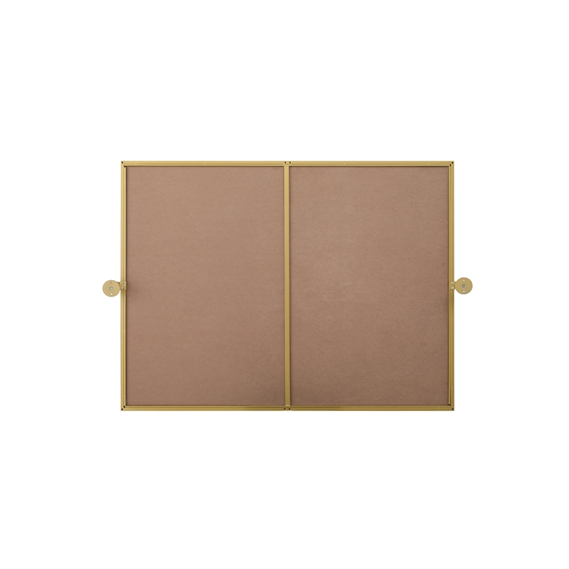Elegant Kitchen And Bath Amoura 40X30 Pivot Mirror in Brass
