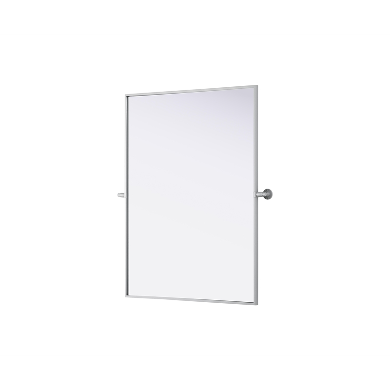 Elegant Kitchen And Bath Amoura 40X30 Pivot Mirror in Silver