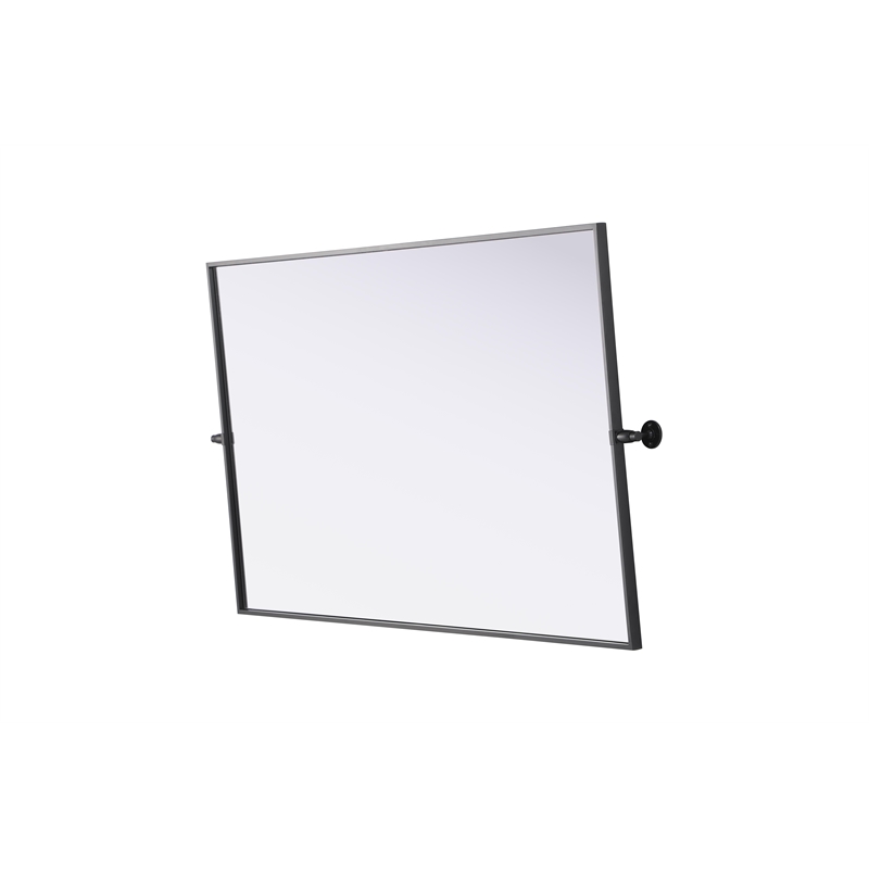 Elegant Kitchen And Bath Amoura 48X30 Pivot Mirror in Black