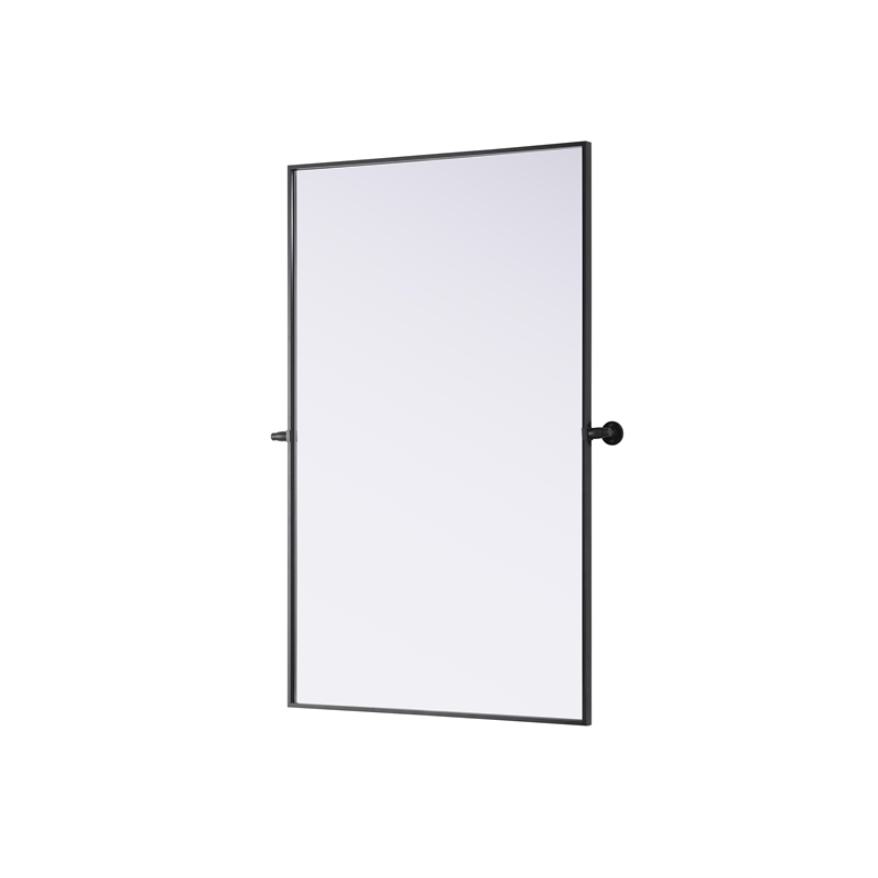 Elegant Kitchen And Bath Amoura 48X30 Pivot Mirror in Black