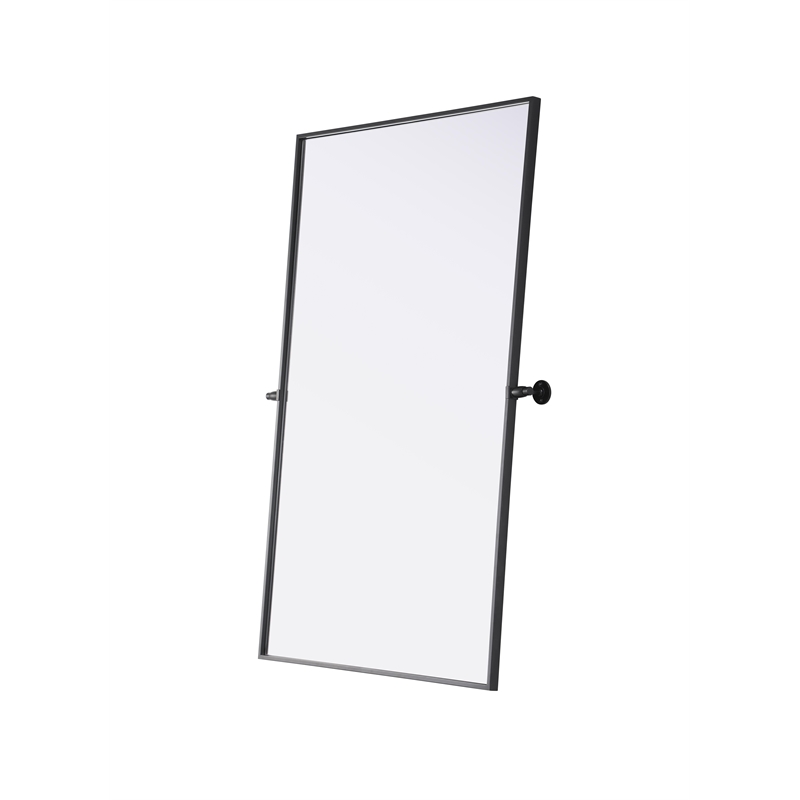 Elegant Kitchen And Bath Amoura 48X30 Pivot Mirror in Black