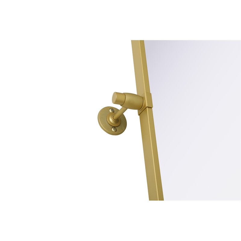 Elegant Kitchen And Bath Amoura 48X30 Pivot Mirror in Brass