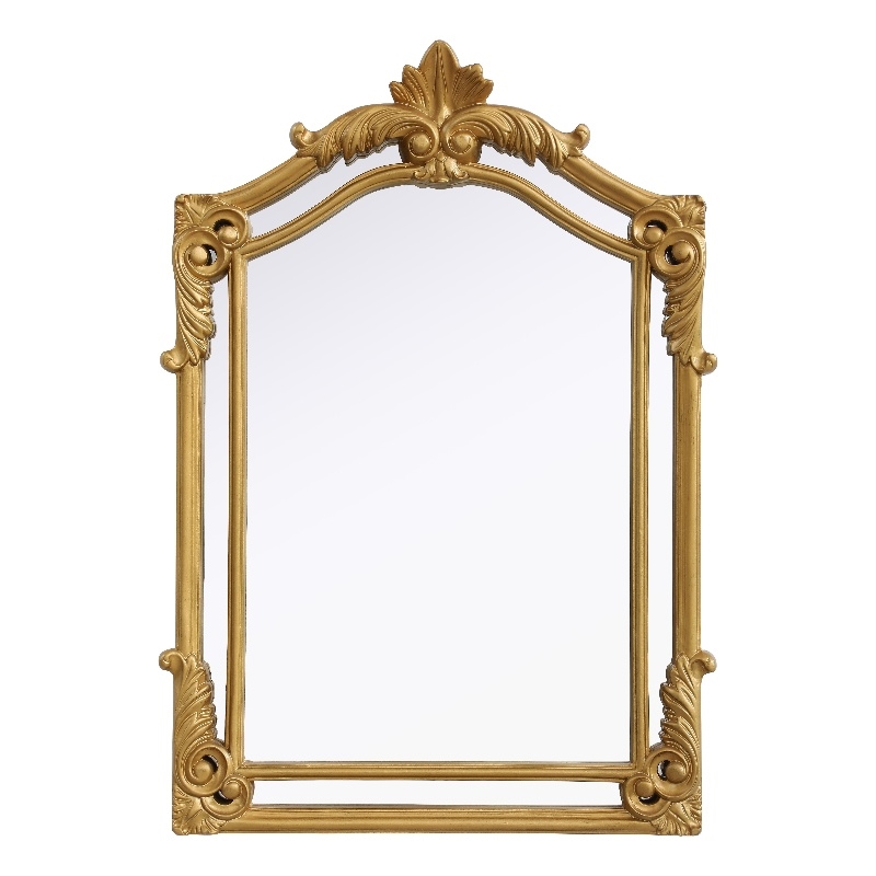 Elegant Kitchen And Bath Madeline 25.5X36 Traditional Mirror in Gold Leaf