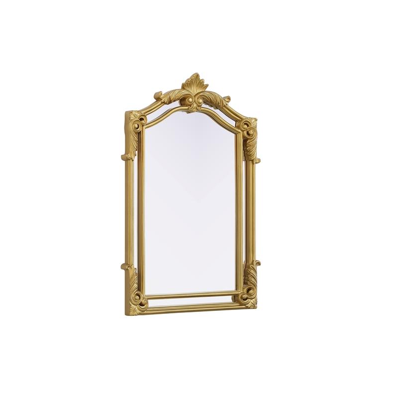 Elegant Kitchen And Bath Madeline 28.5X36 Traditional Mirror in Gold Leaf