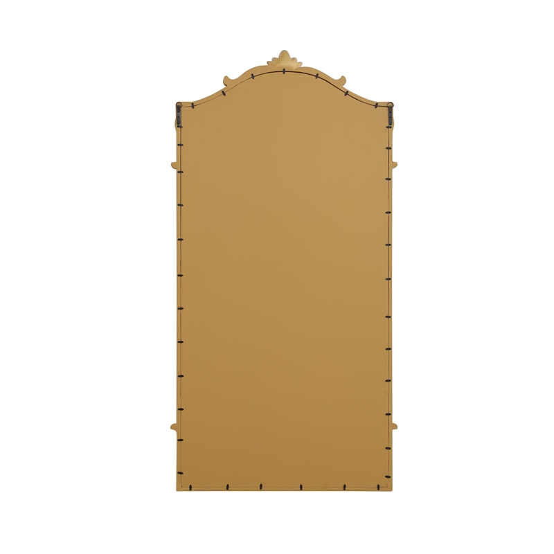 Elegant Kitchen And Bath Madeline 33.5X66 Traditional Mirror in Gold Leaf