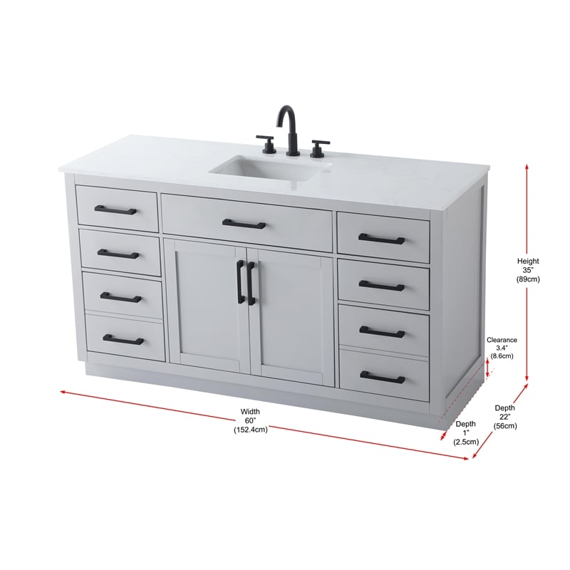 Elegant Kitchen And Bath Alden 60