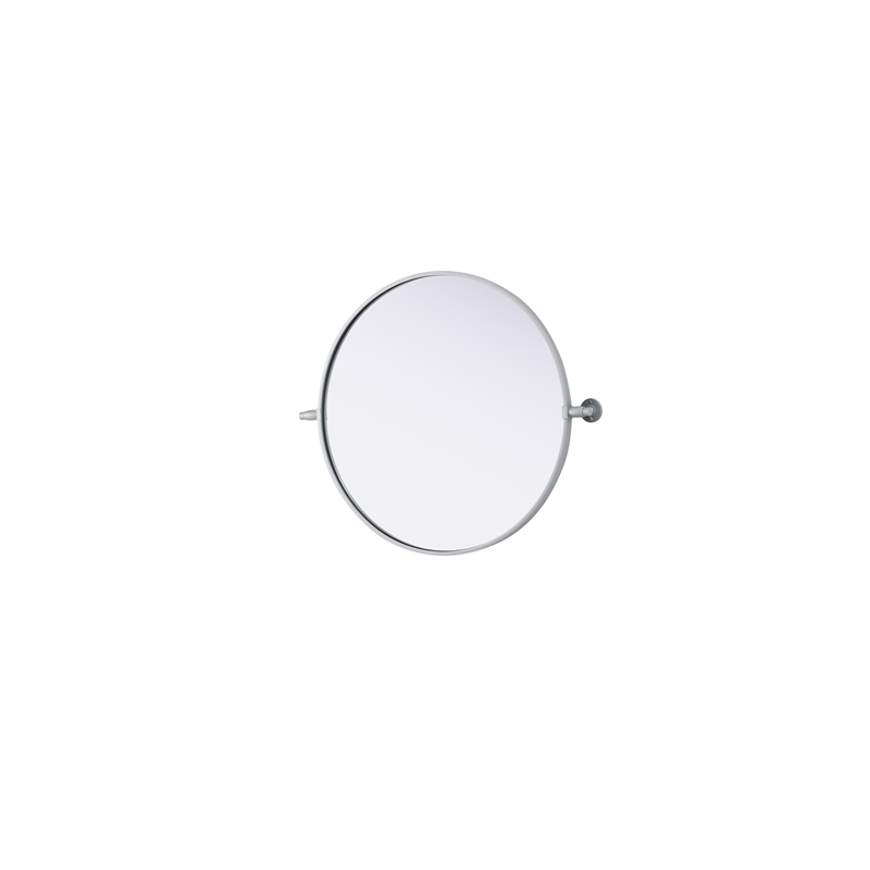 Elegant Kitchen And Bath Amoura 24X24 Pivot Mirror in Silver