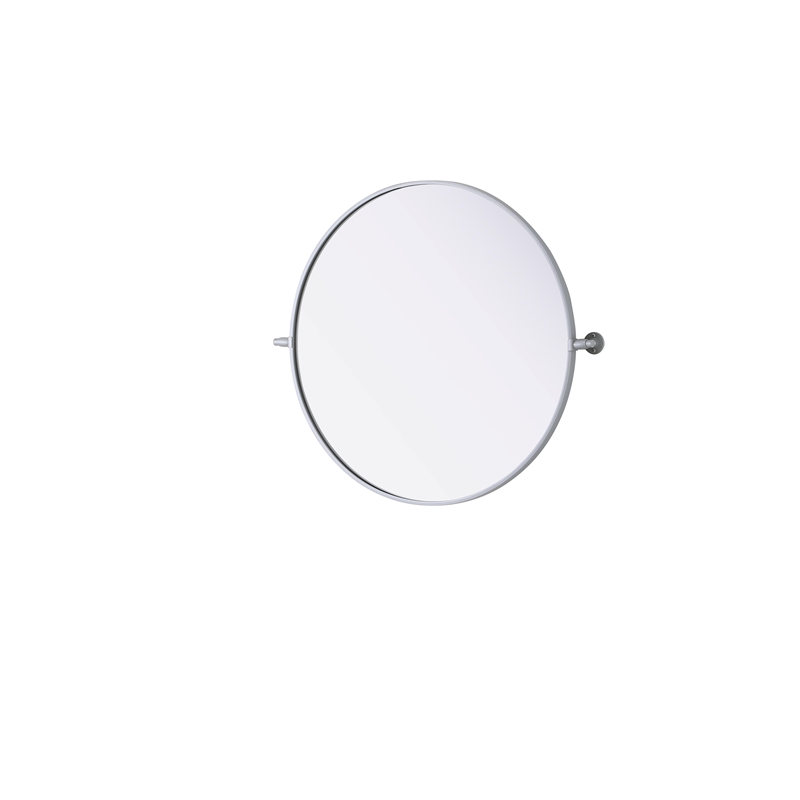 Elegant Kitchen And Bath Amoura 30X30 Pivot Mirror in Silver