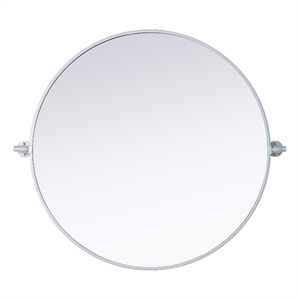 Elegant Kitchen And Bath Amoura 30X30 Pivot Mirror in Silver
