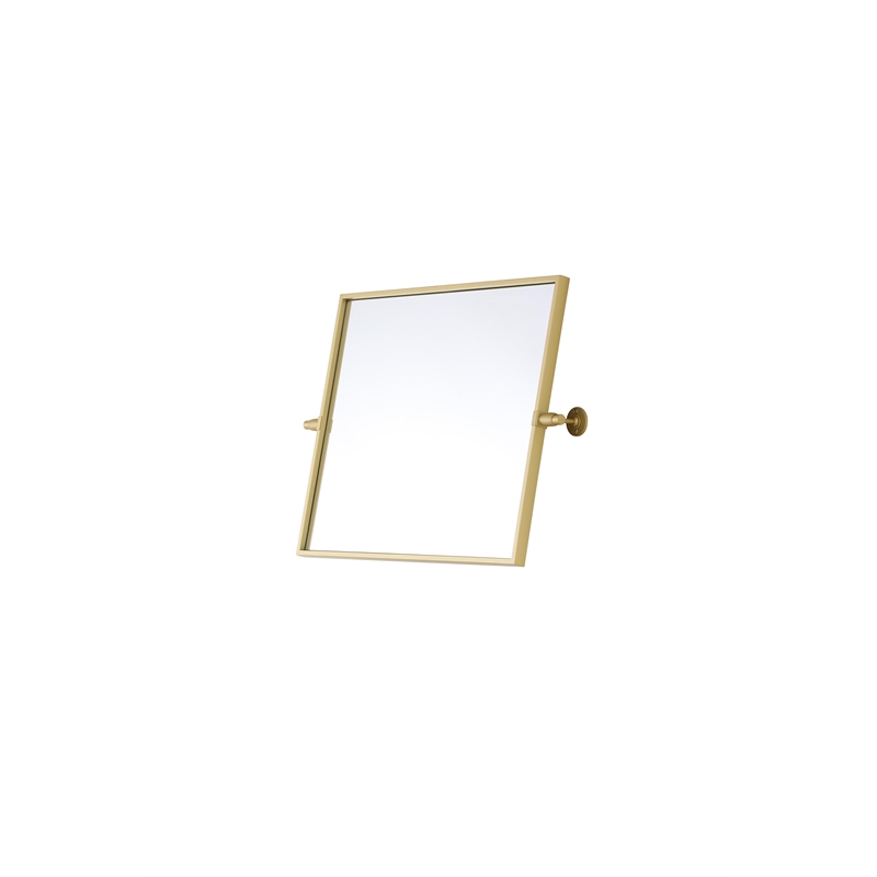 Elegant Kitchen And Bath Amoura 20X24 Pivot Mirror in Brass