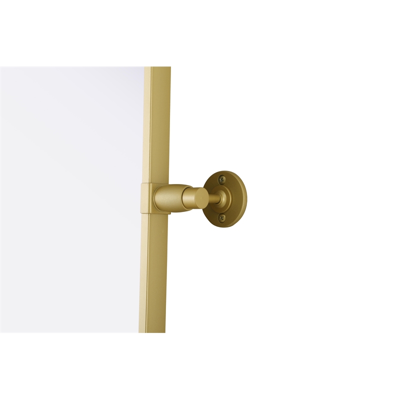 Elegant Kitchen And Bath Amoura 20X24 Pivot Mirror in Brass