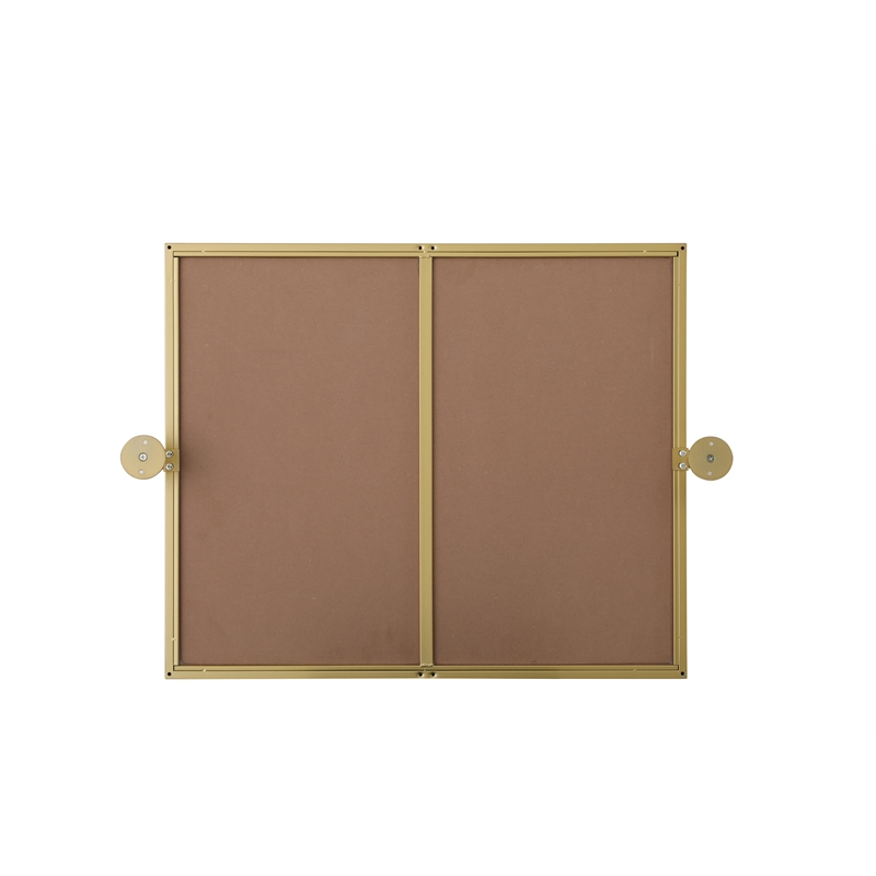 Elegant Kitchen And Bath Amoura 20X24 Pivot Mirror in Brass
