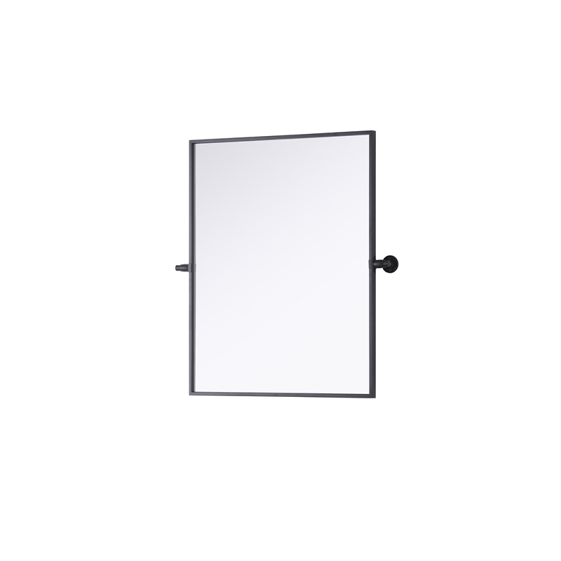Elegant Kitchen And Bath Amoura 24X30 Pivot Mirror in Black