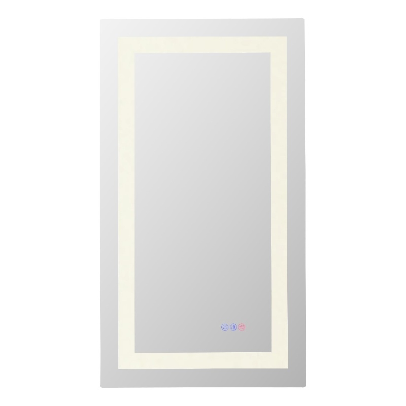 Elegant Kitchen And Bath Riven 36X20 Led Mirror in Silver
