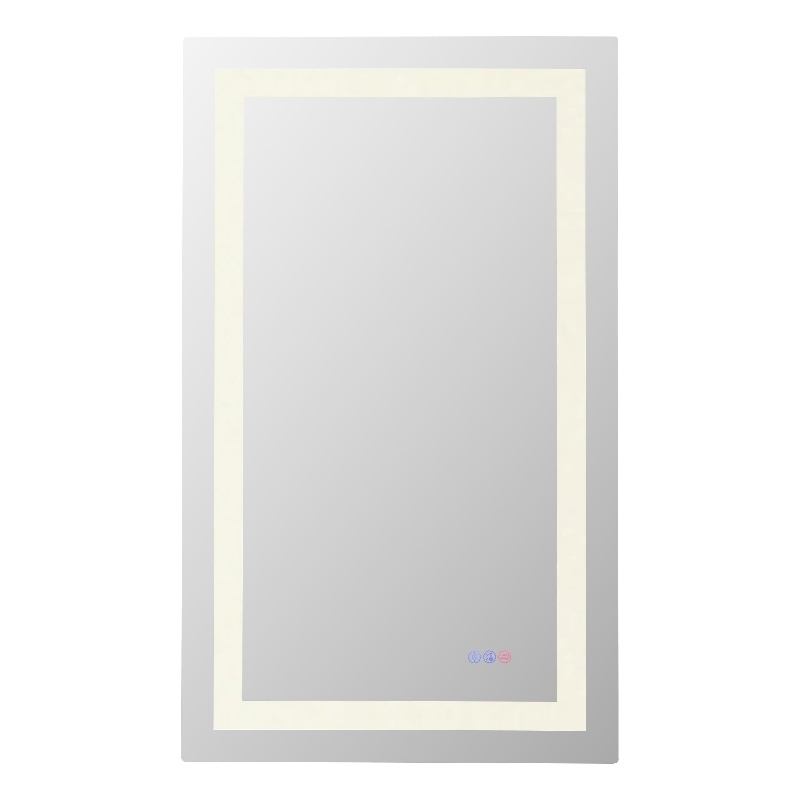 Elegant Kitchen And Bath Riven 40X24 Led Mirror in Silver