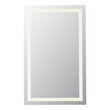 Elegant Kitchen And Bath Riven 48X30 Led Mirror in Silver