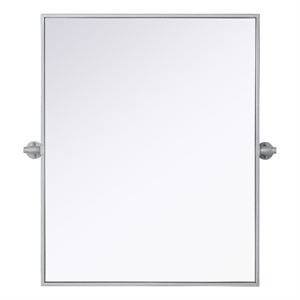 Elegant Kitchen And Bath Amoura 24X30 Pivot Mirror in Silver