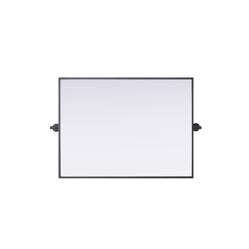 Elegant Kitchen And Bath Amoura 24X32 Pivot Mirror in Black