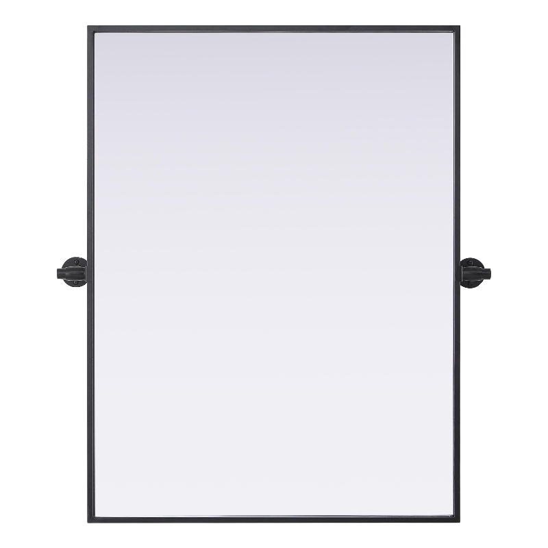 Elegant Kitchen And Bath Amoura 24X32 Pivot Mirror in Black