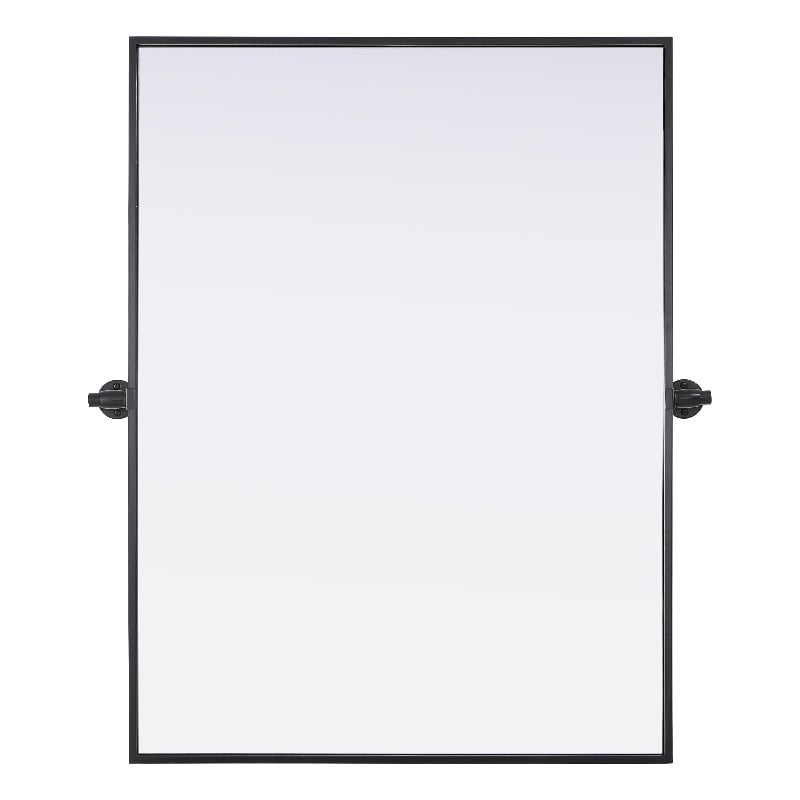 Elegant Kitchen And Bath Amoura 27X36 Pivot Mirror in Black