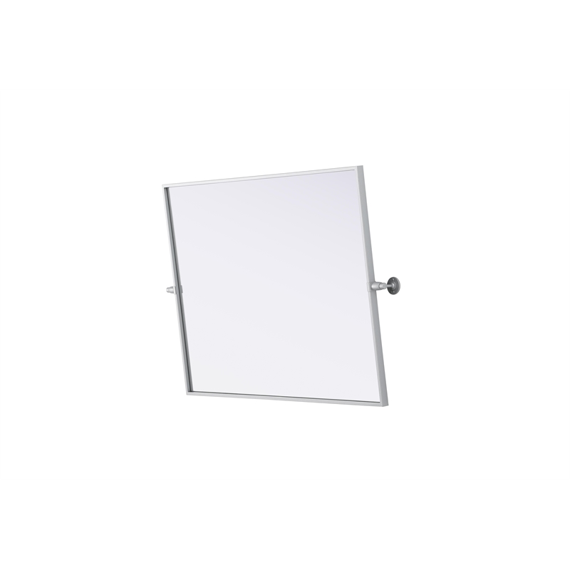 Elegant Kitchen And Bath Amoura 27X36 Pivot Mirror in Silver