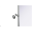 Elegant Kitchen And Bath Amoura 27X36 Pivot Mirror in Silver